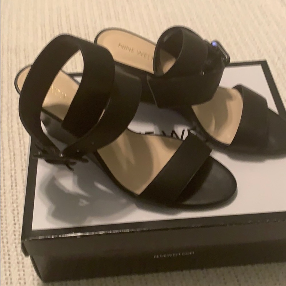 Nine West Ankle Strap Wedge Sandle Never Worn